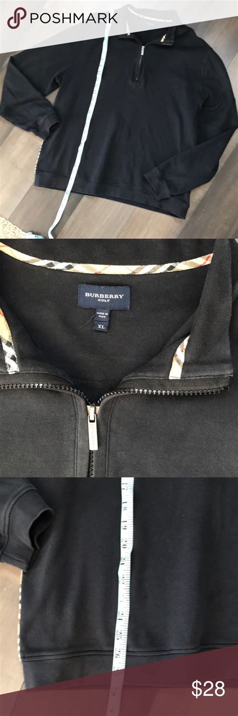 burberry quarter zip pullover